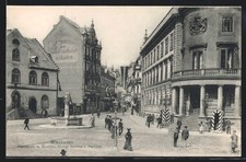 AK Wiesbaden, Marktplatz mit