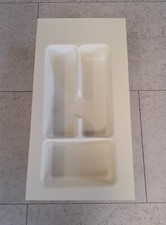 Besteckeinsatz 30er altweiß, 511 mm tief, stabil, zuschneidbar - LAGERAUFLÖSUNG