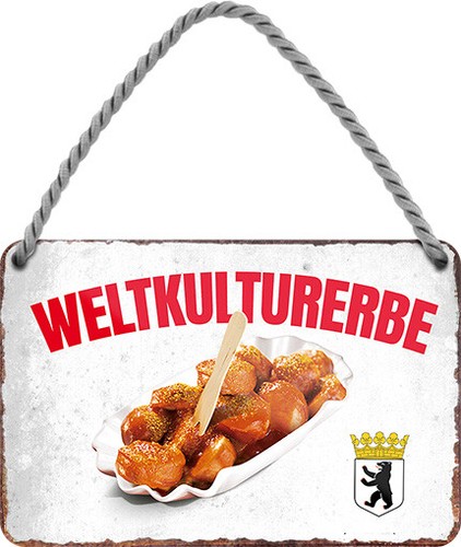Hänge blechschild 18x12 - blechschild,