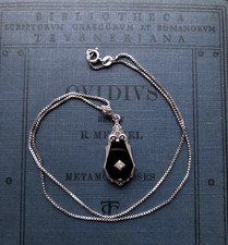 Art déco Anhänger Onyx