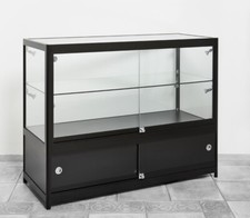 Thekenvitrine schwarz