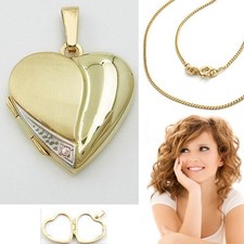 Medaillon Foto Amulett Herz