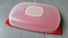 Tupperware Käse Max Groß mit Belüftungssystem rot transparent Neu