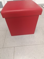 Sitzhocker, rot, aus eigener Laden