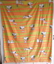 SNOOPY Kinder Bettwäsche Stoff The Peanuts 80er vintage bedding 80s