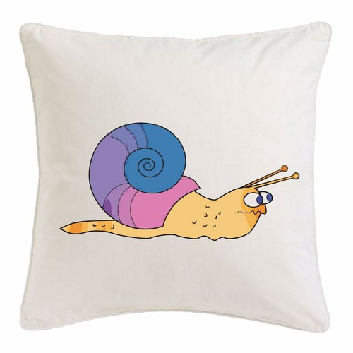 Kissenbezug 40x40cm schnecke - 40x40cm,