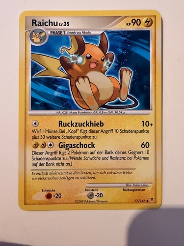 Pokémon tcg raichu 35 - pokémon, lv.35