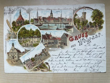 Postkarte AK Gruss aus Wolgast