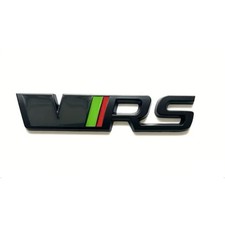 Skoda RS VRS Emblem Schwarz Glänzend Logo