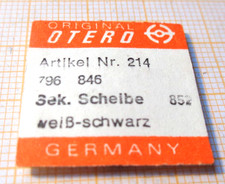OTERO Sekundenscheibe weiß schwarz 796 845  neuwertig ältere Lagerware