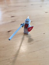 Lego Minifigur cas083s Ritter Helm Visier Castle Knight White Cavalry Burg 375