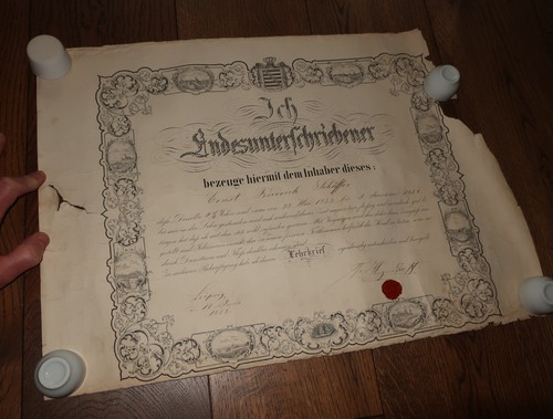 Original lehrbrief sachsen - lehrbrief,