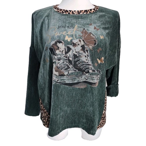 Pullover khaki leo schuhe - pullover,