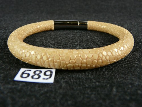 689 rochenleder armband mit - rochenleder,