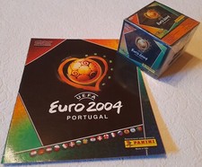 PANINI UEFA EURO EM 2004 PORTUGAL STICKER ALBUM + 1 SEALED BOX OF 50 BAGS - CR7