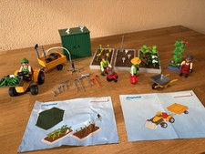 Playmobil 4482, 4486, 4487 - Gartenschuppen, Beete, Garten-Traktor, Rosengärtner