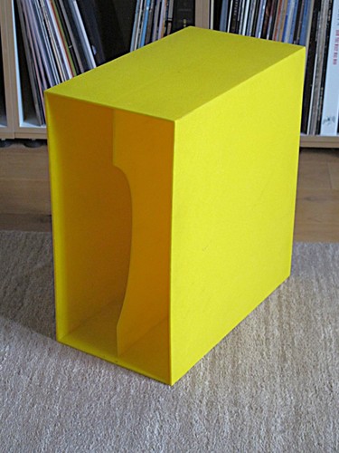Schallplatten ständer gelb - lp, schallplatten-ständer