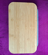 DRULINE Brotkasten mit Bambusdeckel - Brotbox mit Schneidebrett