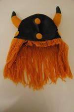 Plüschmütze Wikinger Wikingerhelm Kostüm Verkleidung Karneval Fasching Kinder