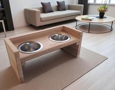 Futterbar Buche mit 2 Näpfen