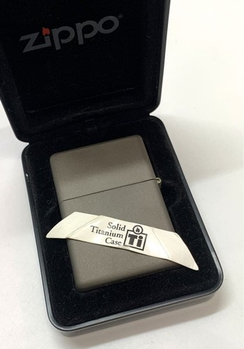 Zippo solid titanium lighter - zippo,