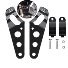 2x Motorrad Scheinwerfer Halter Lampenhalter Scheinwerfer Halterung 34mm-46mm