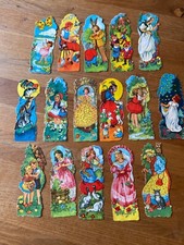 Alte Oblaten Glanzbilder Kinder Märchen Tiere EAS