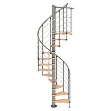 DOLLE Spindeltreppe Wendeltreppe Raumspartreppe Oslo Buche 120 140 160 cm