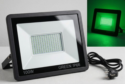 100w led baustrahler - led, grün