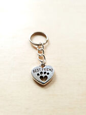 Herz + Pfote Anhänger ♥ Geschenkidee Schlüsselanhänger ♥ Handgefertigter Schmuck