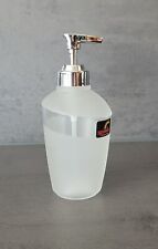  Level Frosty Weiß/ Satiniert. GLAS Seifenspender/ Flüssigseifen-Spender 300ml