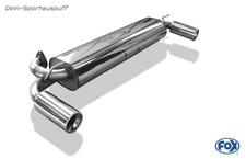 Fox Duplex Sportauspuff Toyota MR2 W1 Bj.84-89 1x90mm rund mit Abs.