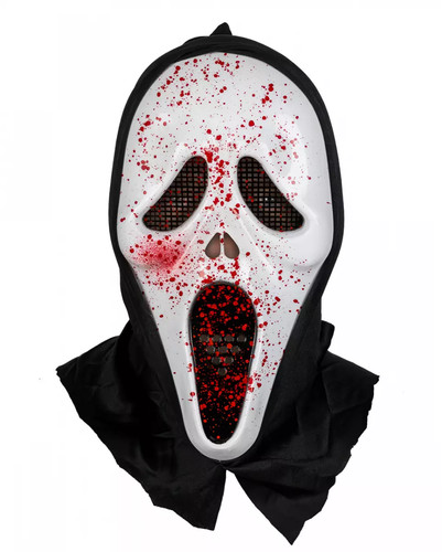Bloody ghost halloween maske - bloody,