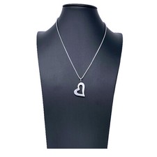 Halsband Stahl Herz Keramik