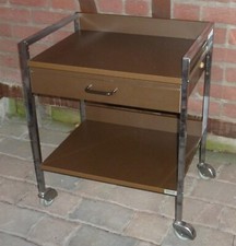 Variocar Vielzweckwagen Braun / Chrom Industrie Design Praxiswagen 80er Jahre