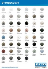 OTTOSEAL® S 70 Verarbeiter-Farbtafel Farbkarte klein Muster Farbbestimmung