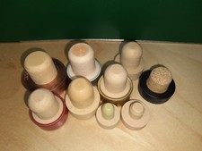 9x FLASCHENVERSCHLUSS, Metall, Plastik?, T-Form, Korken, Stopfen