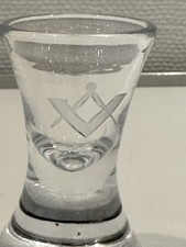 Seltenes freimaurer glas - freimaurer-glas,