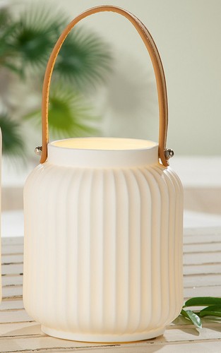 Gilde porzellan led laterne - porzellan,