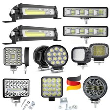 2 x LED Arbeitsscheinwerfer Fernscheinwerfer Flutlicht 12V 24V SUV Auto Anhänger