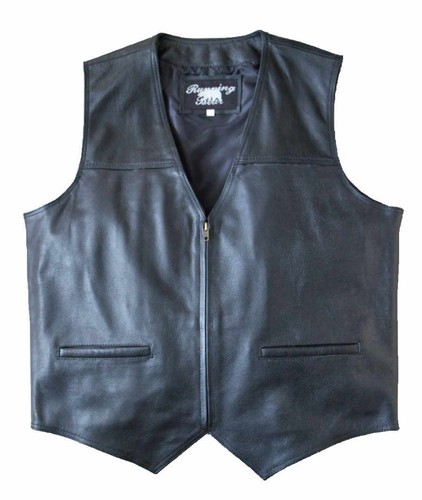 Herren lederweste bikerweste - herren, lederweste,