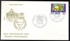 VATIKAN 1981 - FDC RHODOS - Internationales Jahr Menschen mit Behinderungen