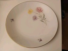 SEP Porzellan Zierteller bunte Astern - DDR Porzellan - 28 x 3,4 cm