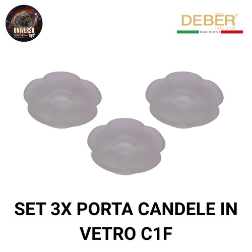 Set glaskerzenhalter c1f - set, 3x