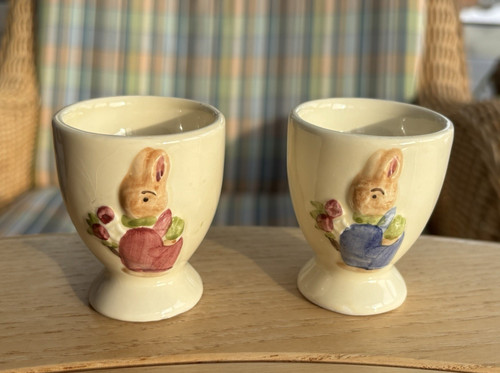 Eierbecher keramik beige - eierbecher,