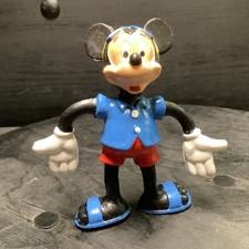 Disney Bully Bullyland Gummifigur : Mickey Mouse mit Brille 8cm TOP Zustand K1