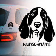 Auto aufkleber basset hound - aufkleber,