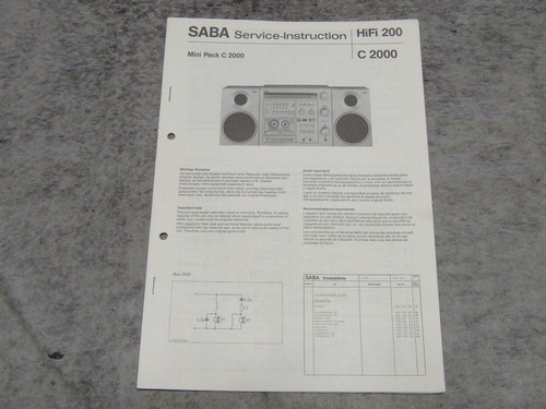 Schaltplan service manual für - manual,