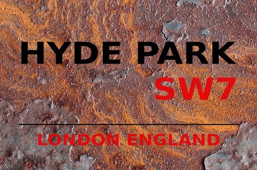 Blechschild 20x30 hyde park - 20x30,