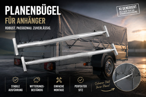 Planenbügel aus stahl für - 2x,